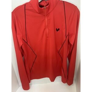 EP New York Jacket Womens Medium Red Lightweight 1/4 Zip
